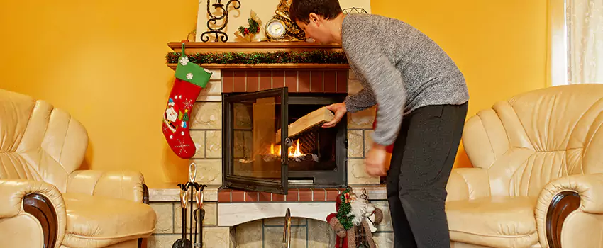 Rusted Metal Fireplace Restoration in Trotwood, Ohio